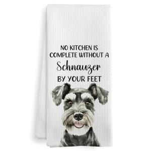 Funny Schnauzer Kitchen Towels for Dog Lovers