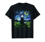 Border Collie Starry Night Art T-Shirt for All