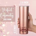 Dog Mom Rose Gold Insulated Tumbler 20 oz