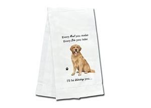 Soft Cotton Golden Retriever Kitchen Towels