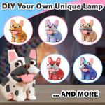 DIY Dog Bulldog Lamp Painting Kit for Kids