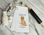 Soft Cotton Golden Retriever Kitchen Towels