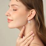 Schnauzer Hoop Earrings in Sterling Silver