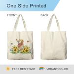 Sunflower Dog Tote Bag for Dog Lovers