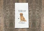 Soft Cotton Golden Retriever Kitchen Towels