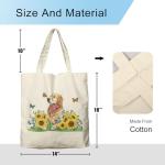 Sunflower Dog Tote Bag for Dog Lovers