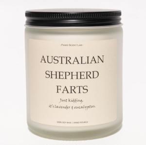 Australian Shepherd Dog Mom Candle - Lavender Eucalyptus