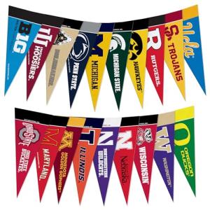 NCAA Big Ten Mini Pennant Set for Dogs