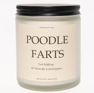 Poodle Mom Candle - Lavender & Eucalyptus Scent