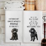 Poodle Kitchen Towels Set - Perfect Dog Lover Gift