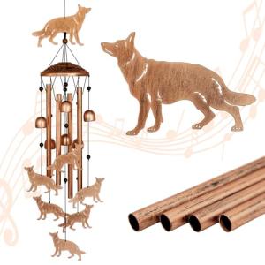 German Shepherd Wind Chimes - Perfect Outdoor Decor
