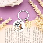 German Shepherd Keychain Charm for Dog Lovers