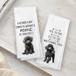 Poodle Kitchen Towels Set - Perfect Dog Lover Gift