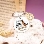 German Shepherd Keychain Charm for Dog Lovers
