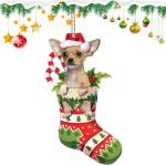Brown Chihuahua Christmas Ornament for Dog Lovers