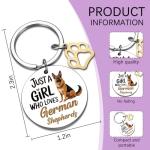 German Shepherd Keychain Charm for Dog Lovers