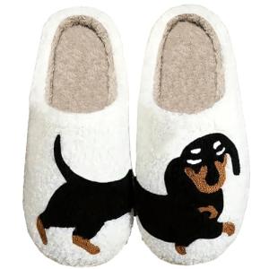 Cute Dachshund Dog Memory Foam Slippers
