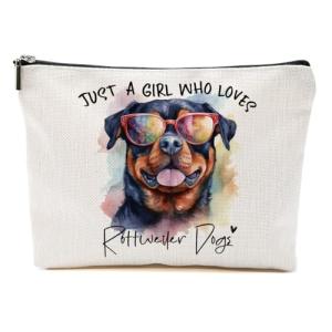 Rottweiler Makeup Bag for Dog Lovers