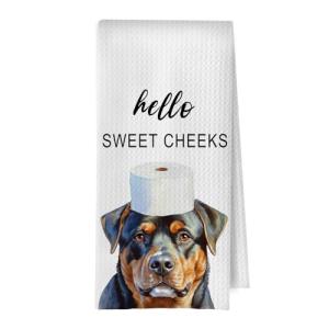 Funny Rottweiler Bathroom Towels for Dog Lovers