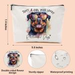 Rottweiler Makeup Bag for Dog Lovers