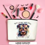 Rottweiler Makeup Bag for Dog Lovers