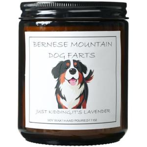 Bernese Mountain Dog Candle for Dog Lovers