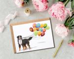 Bernese Mountain Dog Birthday Card for Dog Lovers