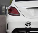 Cute Shih Tzu Car Decal for Dog Lovers
