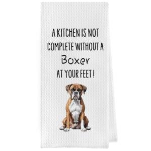 Funny Boxer Dog Dish Towels for Dog Lovers