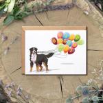 Bernese Mountain Dog Birthday Card for Dog Lovers