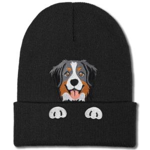 Bernese Mountain Dog Knitted Beanie Hat