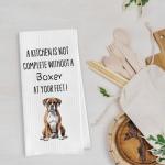 Funny Boxer Dog Dish Towels for Dog Lovers