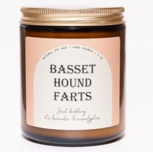 Basset Hound Scented Candle Gift for Dog Lovers