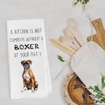Funny Boxer Dog Dish Towels Set of 2