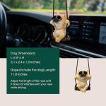 Cute French Bulldog Car Mirror Accessory (Yellow)