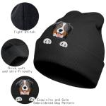 Bernese Mountain Dog Knitted Beanie Hat