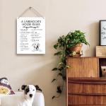 Labrador House Rules Wooden Sign for Dog Lovers