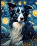 Border Collie Journal with Vintage Herding Design