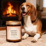 Basset Hound Scented Candle Gift for Dog Lovers