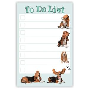 Basset Hound To-Do List Notepad for Dog Moms