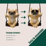 Cute French Bulldog Car Mirror Accessory (Yellow)