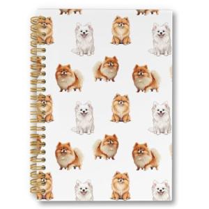 Pomeranian Lover’s Spiral Notebook for Dog Moms