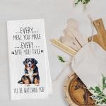Funny Bernese Mountain Dog Dish Towels Set