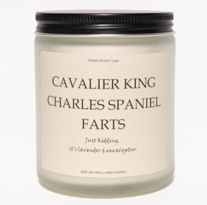 Cavalier King Charles Spaniel Lavender Candle 7oz