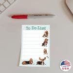 Basset Hound To-Do List Notepad for Dog Moms