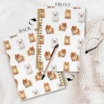 Pomeranian Lover’s Spiral Notebook for Dog Moms