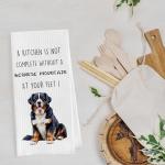 Funny Bernese Mountain Dog Dish Towels Set