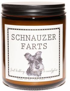 Schnauzer Farts Candle - Fun Dog Lover Gift