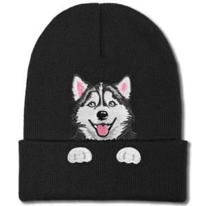 Siberian Husky Beanie Hat for Dog Lovers