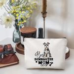 Funny Schnauzer Cosmetic Bag for Dog Moms